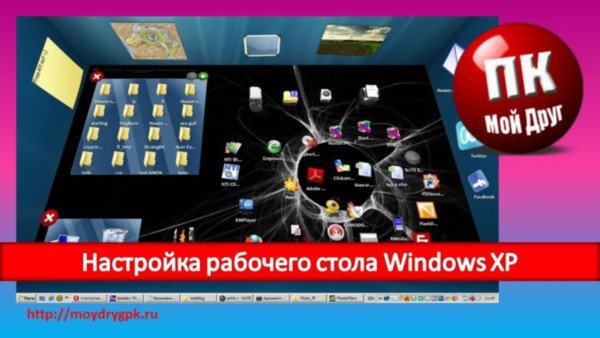 Настройка рабочего стола Windows XP Windows XP