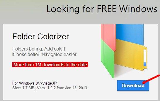 Как сделать папки разноцветными с программой FolderColorizer Windows 7