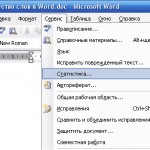 Как подсчитать количество слов в Word