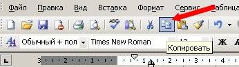 или нажмите иконку Копировать.