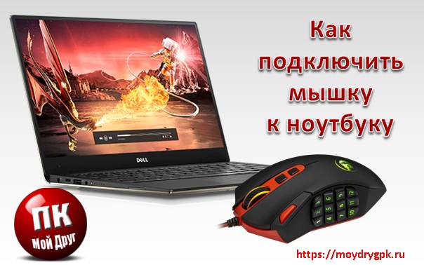 Как подключить мышку к ноутбуку Ноутбук