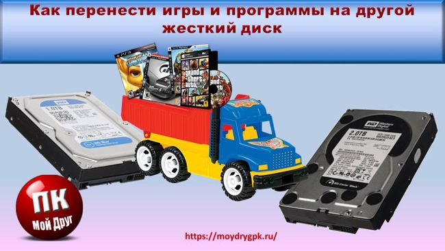 Как перенести программу или игру на другой жесткий диск Компьютерные проблемы