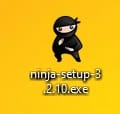 Запускаем скачанный файл «ninja-setup-3.2.10.exe».