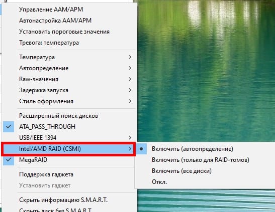Intel/AVD RAID (CSMI)